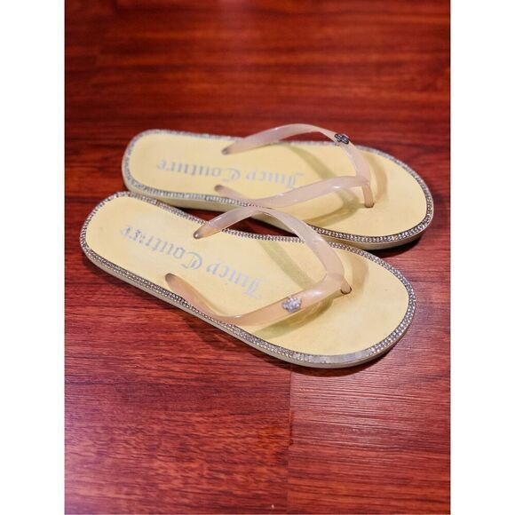 Juicy Couture Step into the sunshine Yellow flip flops 7 - Picture 1 of 12